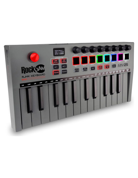 Controlador MIDI RockJam RJMK25, 25 Teclas, Bluetooth