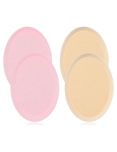 Paquete de 4 Esponjas Ovaladas MBAIYO para Maquillaje Profesional
