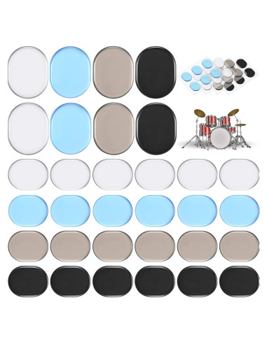 eBoot 48 Almohadillas de Gel para Tambores, Silencio y Control