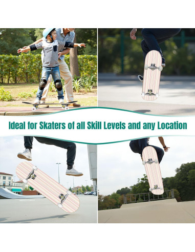 Patineta Completa UHMLTCRBOD 31" x 8" Madera de Arce 7 Capas