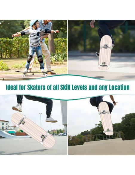 Patineta Completa UHMLTCRBOD 31" x 8" Madera de Arce 7 Capas