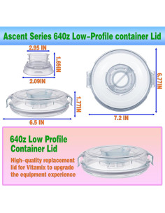 Tapa de Reemplazo para Licuadora Vitamix 64oz A3500 A3300 2
