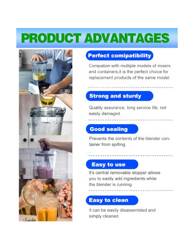 Tapa de Reemplazo para Licuadora Vitamix 64oz A3500 A3300