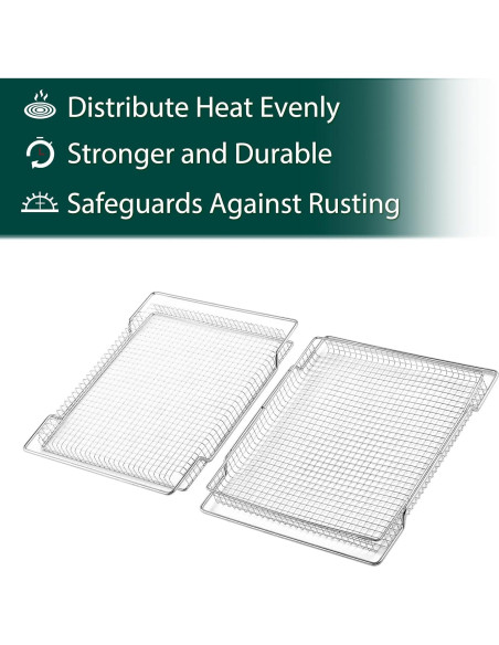 Cesta de Freidora de Aire Breville BOV800XL Acero Inoxidable 2 Pcs