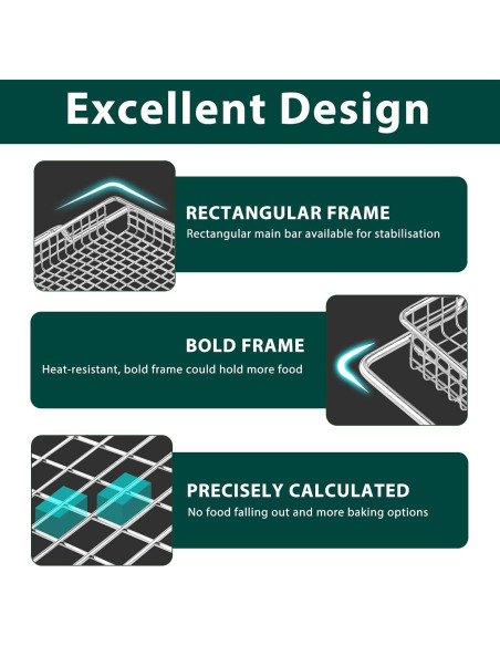 Cesta de Freidora de Aire Breville BOV800XL Acero Inoxidable 2 Pcs