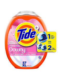 Detergente Tide Power PODs con Downy 57 Unidades 2.84kg