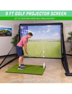 Pantalla de Impacto GoSports para Simulador de Golf 3,05x2,13m 2