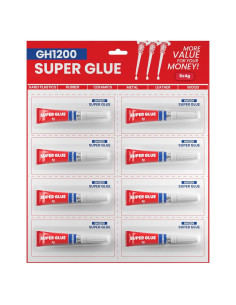 Super Pegamento Todo Propósito GH1200 4g x 8 Tubos Rápido