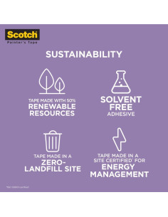 Cinta de Enmascarar 3M Scotch-Blue 2080 50.8mm x 54.86m Azul (4 unidades) 2