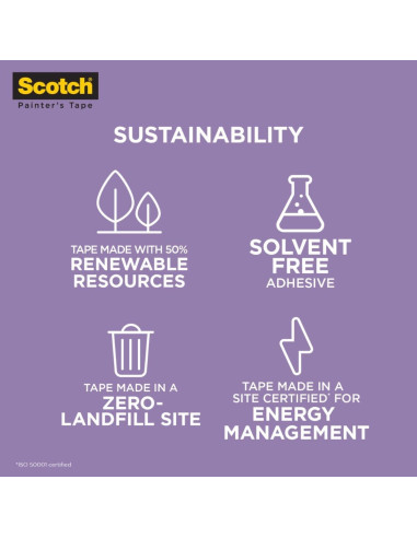 Cinta de Enmascarar 3M Scotch-Blue 2080 50.8mm x 54.86m Azul (4 unidades)