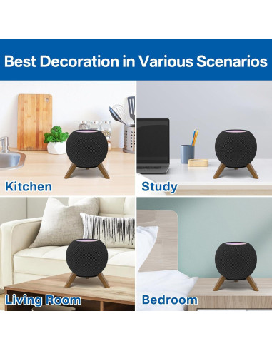 Soporte de Altavoz de Madera Aiweiwa para HomePod Mini