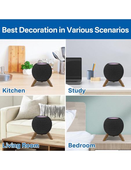 Soporte de Altavoz de Madera Aiweiwa para HomePod Mini