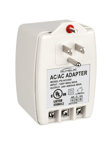 Transformador de pared 24V 50VA WUYELIN para timbres y termostatos