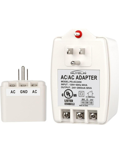 Transformador de pared 24V 50VA WUYELIN para timbres y termostatos