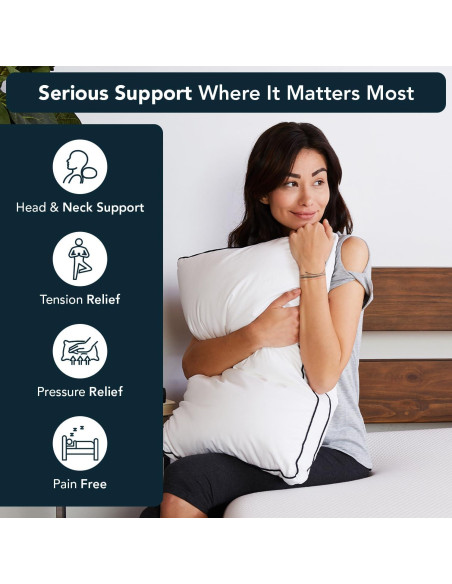 Almohada Lull Rey Hipoalergénica Lavable Soporte Cuello