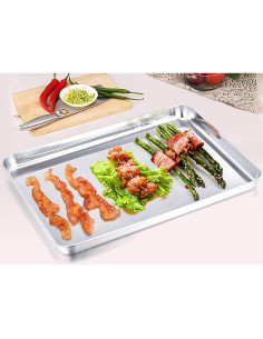 Bandeja para Hornear TeamFar de Acero Inoxidable 40.6x30.5cm 2