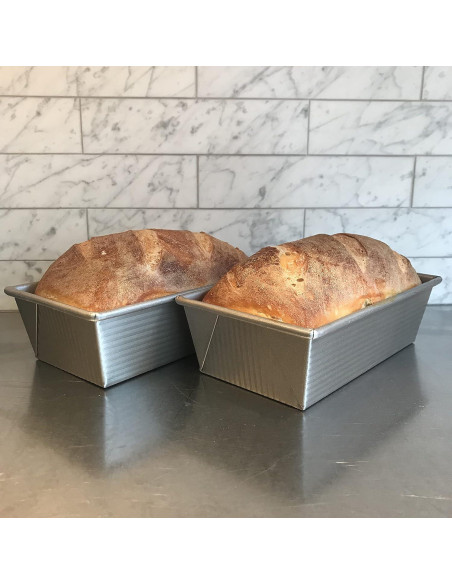 Juego de 2 Moldes para Pan USA Pan 1 Libra Acero Aluminizado