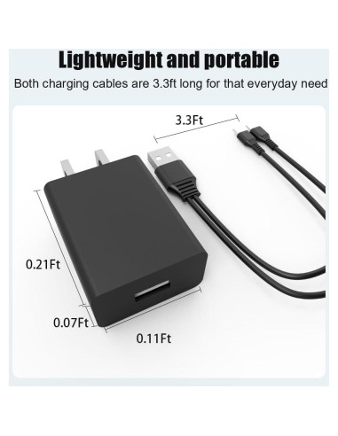 Cargador 10W Etekcity JISUSU Arboleaf KOIOS USB C 1.5m