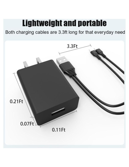 Cargador 10W Etekcity JISUSU Arboleaf KOIOS USB C 1.5m