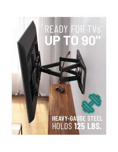 Soporte de Pared para TV ECHOGEAR MaxMotion 42" a 90"