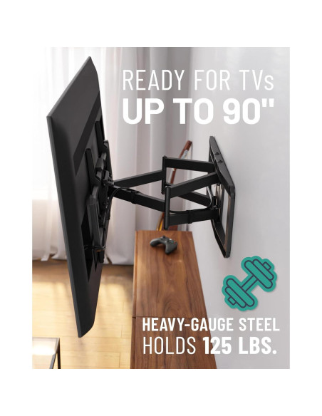 Soporte de Pared para TV ECHOGEAR MaxMotion 42" a 90"