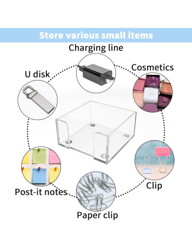 Soporte Acrílico para Notas Adhesivas GVPIPYS 8.51x8.51 cm