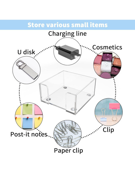 Soporte Acrílico para Notas Adhesivas GVPIPYS 8.51x8.51 cm