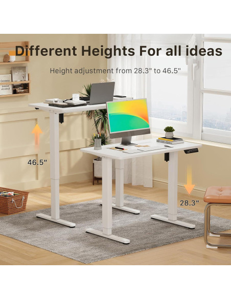 Escritorio Eléctrico de Pie JOY worker 88.9x50.8 cm Ajustable