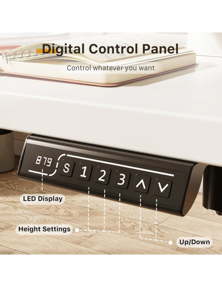 Escritorio Eléctrico de Pie JOY worker 88.9x50.8 cm Ajustable