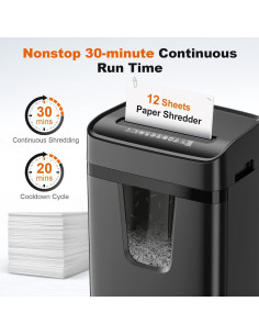 Trituradora de Papel Micro-Corte Bonsaii C282-B 12 Hojas 5.5 Gal 2