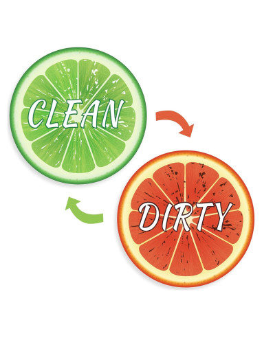 Signo Magnético Reversible Limpio Sucio MORCART 8.89 cm