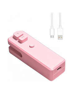 Mini Sello de Bolsas iCroody 2 en 1 Recargable Rosa