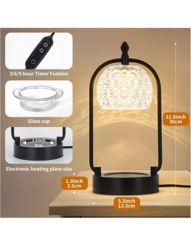 Lámpara Calentadora de Velas Hituiter Doble Polo LED Multicolor