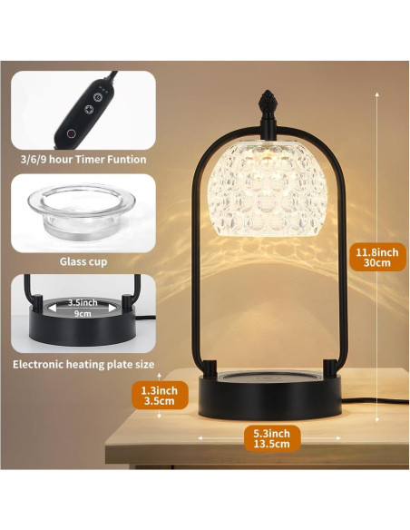 Lámpara Calentadora de Velas Hituiter Doble Polo LED Multicolor