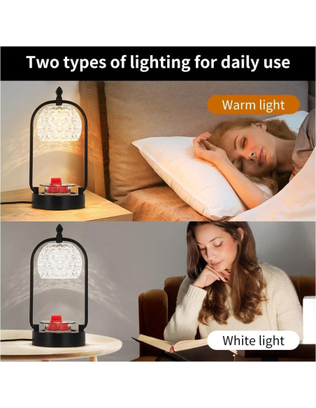 Lámpara Calentadora de Velas Hituiter Doble Polo LED Multicolor