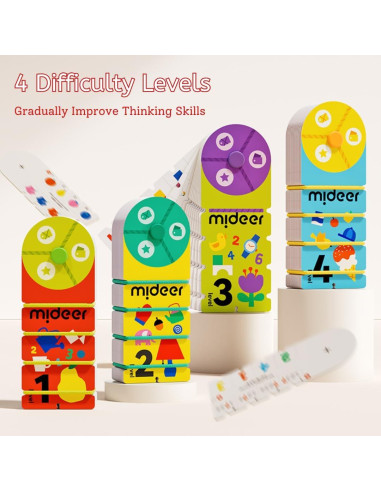 Juguete de Clasificación Mideer Montessori para Niños 3-5 Años