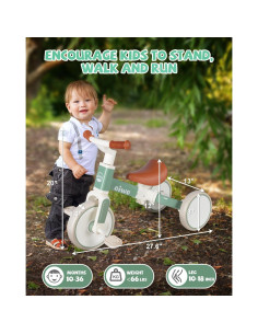 Triciclo 4-en-1 Aiwo para Niños + Cubo de Actividades 7-en-1 2