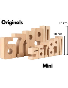 SumBlox Mini Conjunto Básico 80 Números Educativos Madera 2