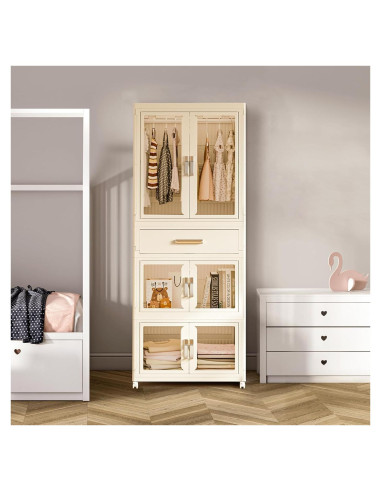 Armario portátil grande MU TU HD para niños 63.5x41.9x161.5cm