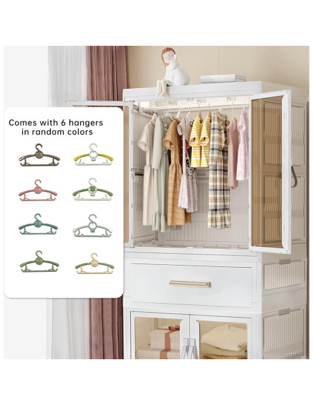 Armario portátil grande MU TU HD para niños 63.5x41.9x161.5cm