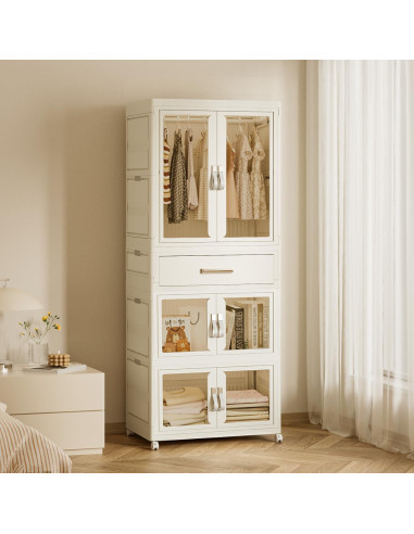 Armario portátil grande MU TU HD para niños 63.5x41.9x161.5cm