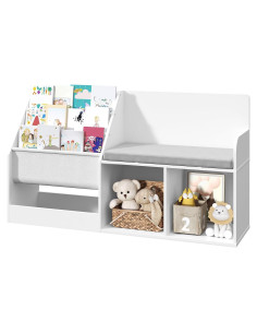 Estantería para Niños MAHANCRIS con Banco y 3 Estantes