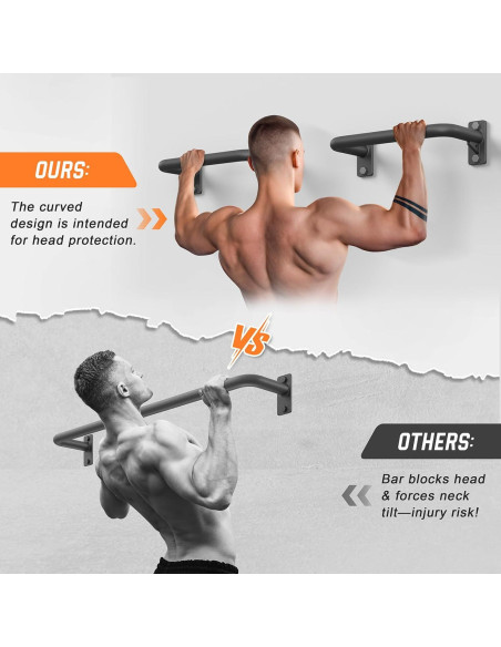 Barra de Dominadas Jusgym 130 cm Alta Resistencia 227 kg