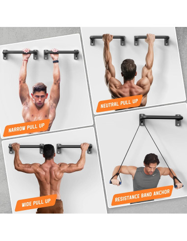 Barra de Dominadas Jusgym 130 cm Alta Resistencia 227 kg