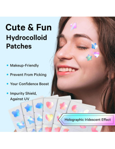Parche Holográfico Sosky para Acné - 48 Unidades Coloridas 2