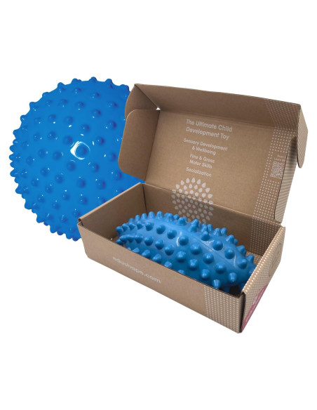 Bola Sensorial Edushape 18 cm Azul Desinflada para Bebés