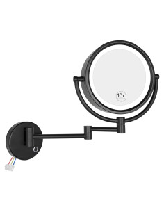 Espejo de Maquillaje GURUN Montado en Pared con Luces LED 10x