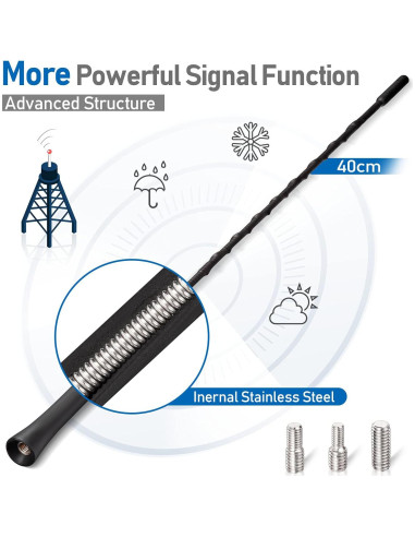 Antena de Coche Eightwood 40.64 cm Montaje en Techo