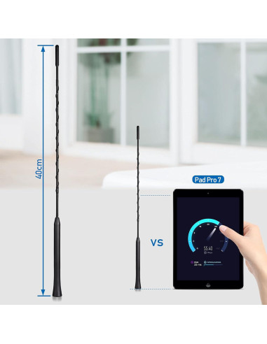 Antena de Coche Eightwood 40.64 cm Montaje en Techo