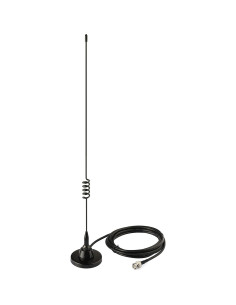 Antena de Escáner de Policía Bingfu BNC Macho 47cm 3m Cable 2